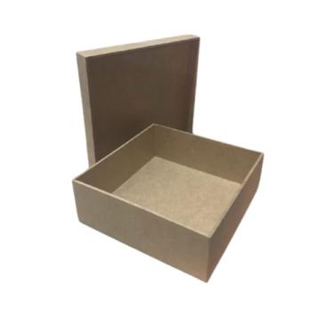 Imagem de KIT C/ 6 UNIDADES Caixa 15x15x5, MDF cru/Casamento, lembrancinha, aniversário, batizado