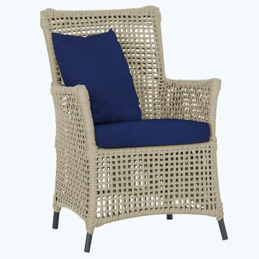 Imagem de Poltrona Igapó Alumínio Pintura Preta Corda Náutica E10 Rami