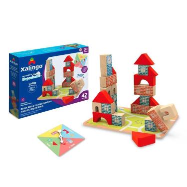 Imagem de Brincando De Engenheiro Jogo Do Equilíbrio 70 Peças Xalingo