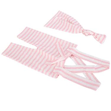 Imagem de Yunir Macacão Listrado para Fotografia de Recém-nascidos, Acessório para Sessão de Fotos Em Tecido Macio, Feriados e Aniversários de Bebês, Material de Fibra de Viscose, Adequado para Crianças de 1