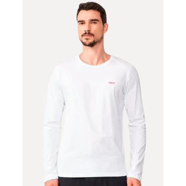 Imagem de Camiseta Colcci Masculina Manga Longa Logo Branca-Masculino