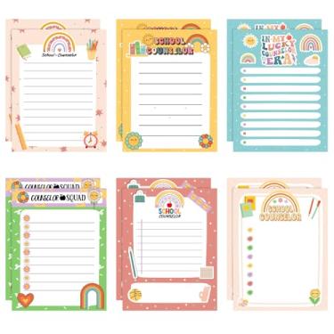 Imagem de Ctosree 12 peças de presentes para conselheiro escolar, notas autoadesivas, blocos de anotações, marcadores de página para presentes de agradecimento ao conselheiro de volta às aulas, escritório