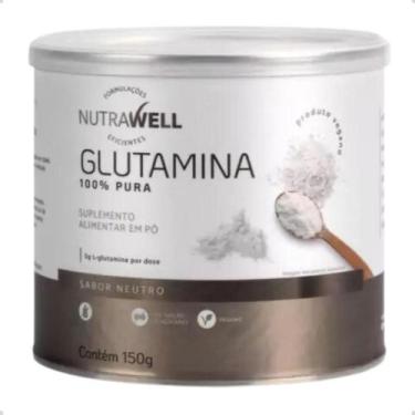 Imagem de Glutamina Pura 100% Vegano 150g Nutrawell, Neutro