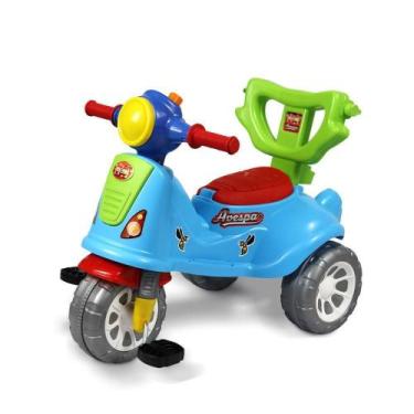 Imagem de Carrinho De Passeio Infantil Triciclo Avespa - Colorido - Maral