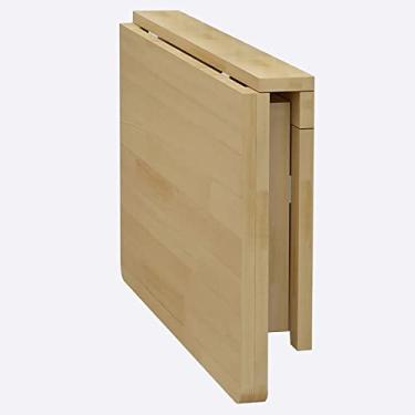 Imagem de Mesa dobrável montada na parede, mesa dobrável para parede, mesa de parede de madeira, mesa dobrável de madeira, mesa dobrável para sala de jantar, sala de estudo, cozinha, mesa de computador de