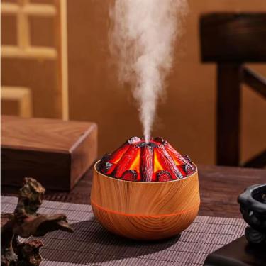 Imagem de Umidificador Criativo Estilo Fogueira com Luz LED