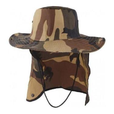 Imagem de Chapéu Pescador Camuflado Pesca Camping Trilha Proteção Sol - Aquamari