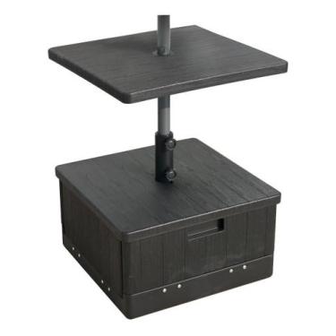 Imagem de Base Para Ombrelone Com Mesa Dubla 53X53X30 Cm - Brazil Home Living