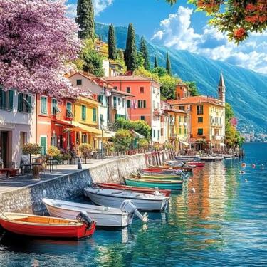 Imagem de JXDXDJ Kits de pintura de diamante 5D de paisagem para iniciantes, kits de arte de diamante de árvore DIY para adultos com pontos redondos de diamante para adultos, kit de pintura de broca completa 5D