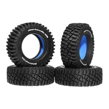 Imagem de MERIGLARE 4x Rodas e Pneus RC, Peças de Upgrade para Carros Crawler 1/10 e 1/12