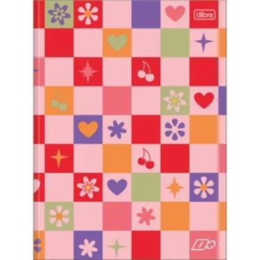 Imagem de Caderno Brochura Capa Dura 1/4 Pequeno 96 Folhas D+ Tilibra Estampa 1