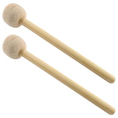 Imagem de Esquirla 2 Baquetas de Feltro para Bumbo, 32,5 cm (12,80 polegadas), Acessório Portátil para Instrumento Musical, Ideal para Amantes de Bateria, Bandas e