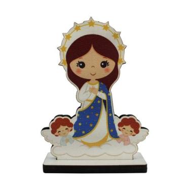 Imagem de Imagem Nossa Senhora da Imaculada Conceição Infantil MDF - SJO Artigos