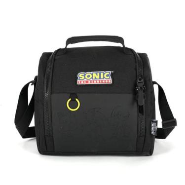 Imagem de Lancheira Térmica Escolar Juvenil Sonic - Luxcel, Preto