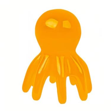 Imagem de Ferramenta chinesa de massagem de cabeça – Massageador de couro cabeludo de acupressão com 8 pernas para relaxamento profundo e alívio do estresse, amarelo (amarelo)