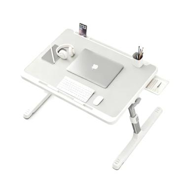 Imagem de Mesa para Notebook, Mesa Portátil e Dobrável, Ajuste de Altura e Ângulo, 60x40CM, Ideal Para Cama, Sofá e Escritório para Apoio de Notebook