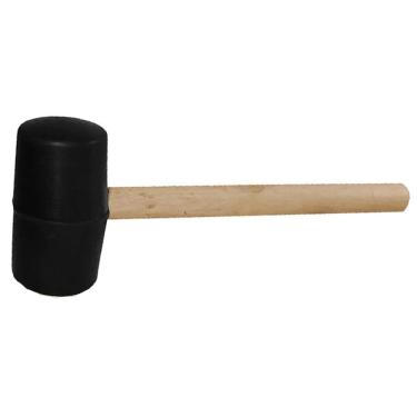 Imagem de Martelo De Borracha Cabo Madeira Assentamento Piso Chao Ceramico Moveis Alvenaria Carpintaria Obra Reparo Construçao