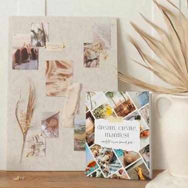 Imagem de Kit de quadro de visão inspiradora – conjunto completo com livro de quadro de visão e placa de feltro, imagens motivacionais e citações para mapear seus objetivos e sonhos - os suprimentos perfeitos