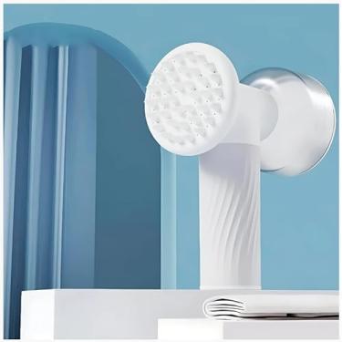 Imagem de Escova Massageadora Elétrica para Cães e Gatos – Dispenser Automático de Shampoo – Silicone Macio, Recarregável USB e Silenciosa – Proporciona Banho Relaxante e Profundo