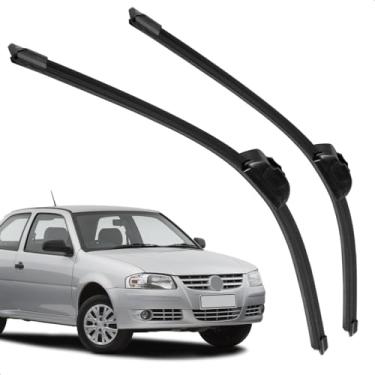 Imagem de Par Palheta Dianteira Limpadora de Para-brisa Gol G4 2005 A 2008 de Silicone