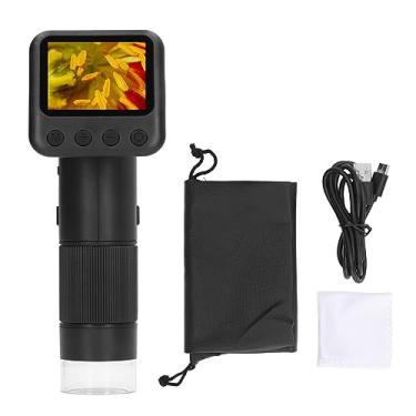 Imagem de 400X a 800X 720P Microscópio Digital Portátil de Bolso Câmera de Microscópio Portátil com Tela para Trabalho Escolar