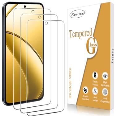 Imagem de Kesuwe [Pacote com 3] Protetor de tela para Samsung Galaxy A56 5G, antiarranhões, sem bolhas, dureza 9H, ultra resistente, transparente HD, compatível com capas