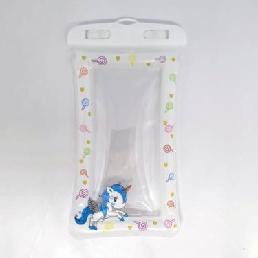 Imagem de Kit 5 Capas a Prova D'água Impermeável Universal pra Celular (Branco)