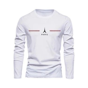 Imagem de Camiseta Masculina plus Size De Algodão, Ajuste Solto, Casual, Esporti