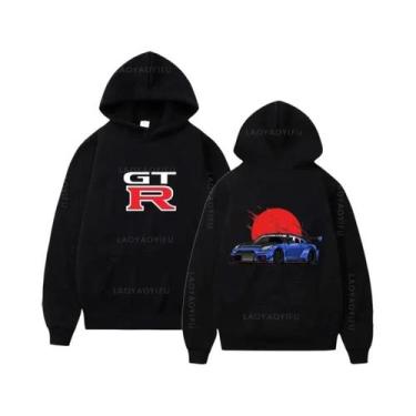 Imagem de Moletom Masculino De Manga Longa Com Capuz Estilo Streetwear Initial D