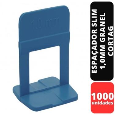 Imagem de Kit C/1000 ESPAÇADOR NIVELADOR SLIM 1,0 MM GRANEL CORTAG