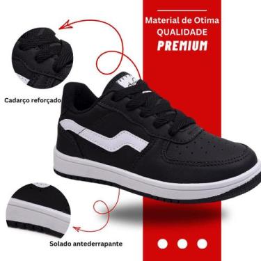 Imagem de Tênis infantil 26 ao 33 menina menino casual volta as aulas reforçado 