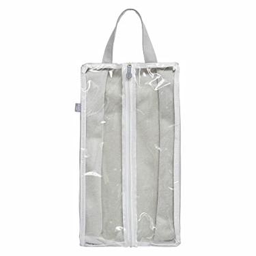 Imagem de Saco Organizador De Sapato Calçado Transparente Linha Sweet - Cinza, Momis Petit, Cinza, Único
