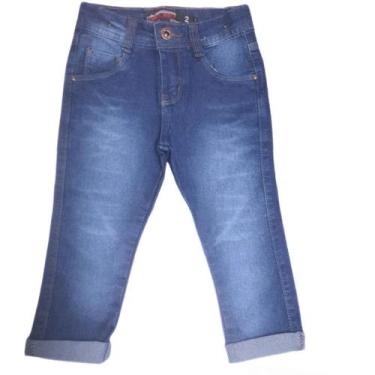 Imagem de Calça Jeans Lavagem - Escura Para Bebê Tamanhos 1, 2 E 3 - King Boy, 1