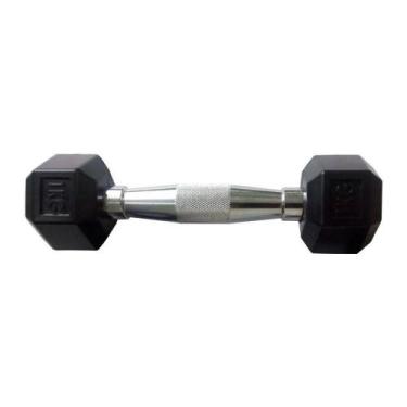 Imagem de Halteres Sextavado Injetado com Pegada Cromada 1,0Kg - OUTRAS MARCAS