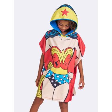 Imagem de Roupão Mulher-Maravilha - DC Comics, Vermelho, 6, Meninas