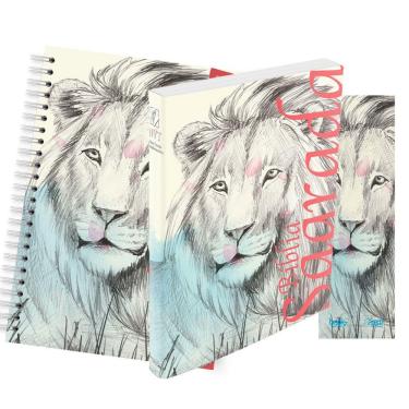 Imagem de Kit Leão Traços - Planner + Bíblia Brochura NVT + Marca Página