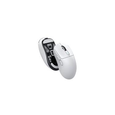 Imagem de Mouse Gamer sem Fio Attack Shark X3 Tri-Mode, 26.000 DPI, Sensor Óptico PAW3395, 6 Botões Programáveis - Branco