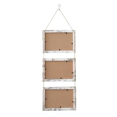 Imagem de Generic Porta-retratos vertical retrô com corda, ideal para cozinha, estúdio, sala de estar e como presente de boas-vindas. Perfeito para fotos 10x15, 3 Abertura