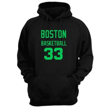Imagem de Blusa Moletom Capuz Basquete Boston Basketball número 33 - Loja Click 