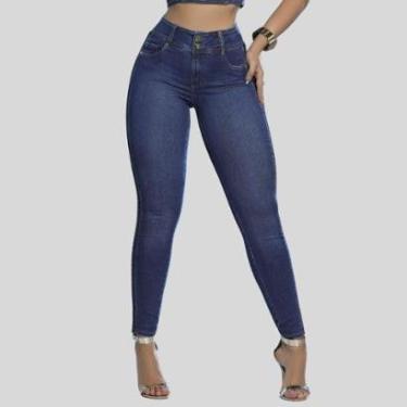 Imagem de Calça Skinny Modeladora com Lateral Personalizada Pit Bull Jeans 86998-Feminino