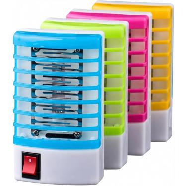 Imagem de Repelente Elétrico Mata Insetos LED Bivolt | Armadilha Luminária Exterminadora de Mosquitos, Pernilongos e Moscas | Descarga Elétrica, Sem Veneno e Sem Refil | Compacto e Econômico