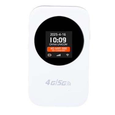 Imagem de Cosiki Hotspot WiFi 4G LTE, Roteador WiFi Portátil 2.4G de 300 Mbps, Roteador Móvel de Bolso Com Suporte para 8 a 10 Usuários e Slot para Cartão SIM, Ideal para Carro, Viagens e Atividades Ao Ar Livre