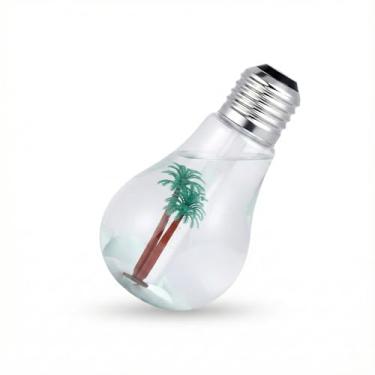 Imagem de Umidificador e Aromatizador de Ar Luminária Lâmpada LED USB 400ml 7 Cores Com Desligamento Automático