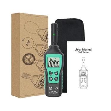 Imagem de Detector Portátil De Radiação De Campo Eletromagnético Com Termômetro 