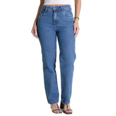 Imagem de Calça Jeans Sawary Reta - 281758 - Azul medio 44-Feminino