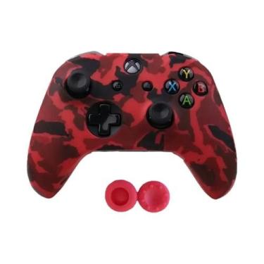 Imagem de Capa Protetora De Silicone Camuflada Com Grips Para Controle Xbox One 