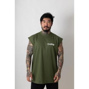 Imagem de Regata Oversized Origem Verde Militar-Unissex