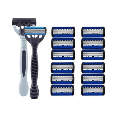 Imagem de Aparelho De Barbear Manual Clássico De 6 Lâminas Para Homens E Mulhere