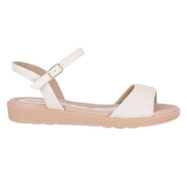 Imagem de Sandália rasteira piccadilly rejane 410036, Off white, 38