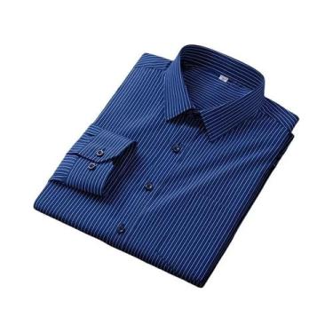 Imagem de Camisa De Negócios Masculina Branca De Manga Longa Confortável, Ajuste